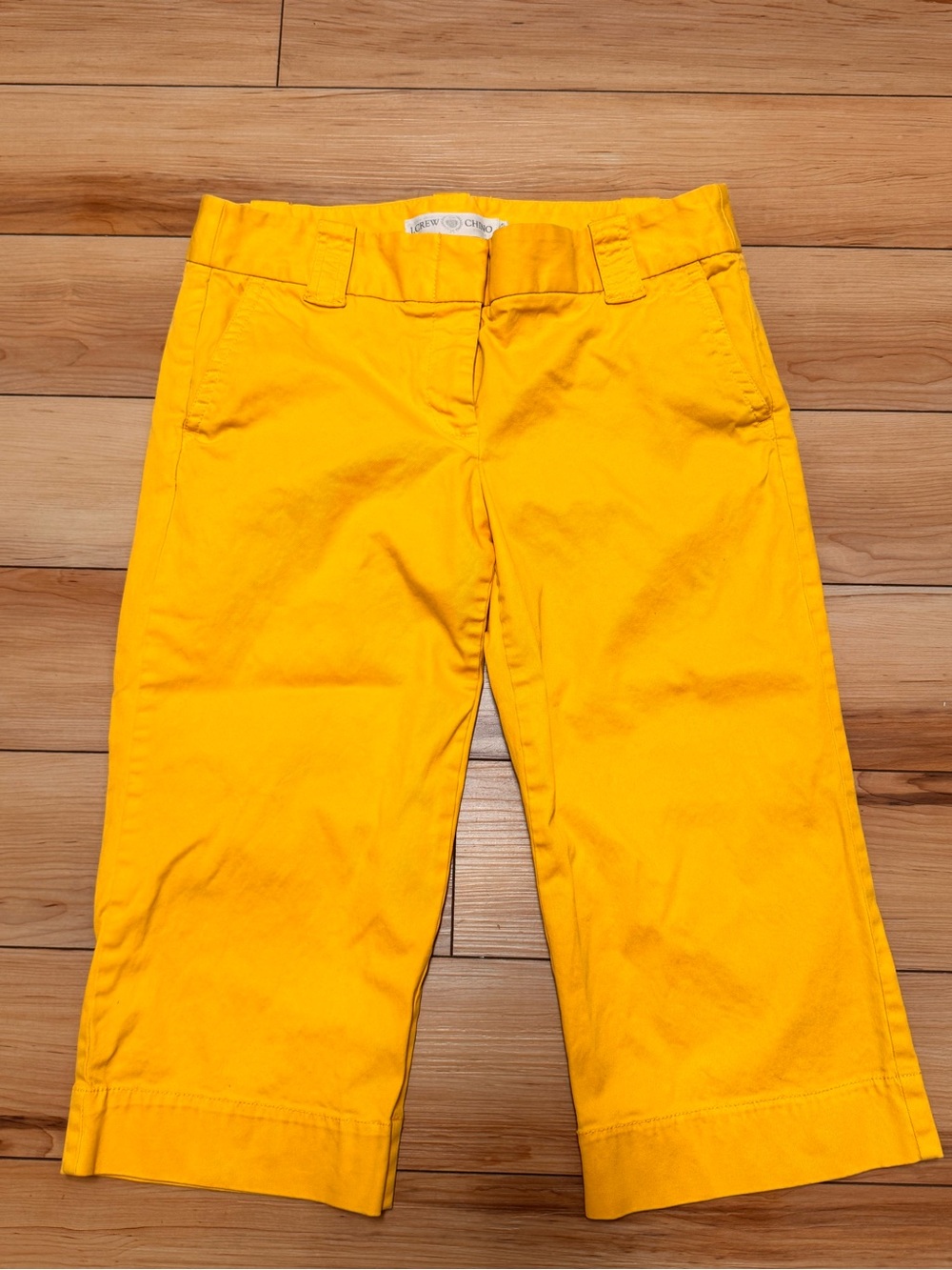 J. Crew Bright Yellow Women's Capri Pants